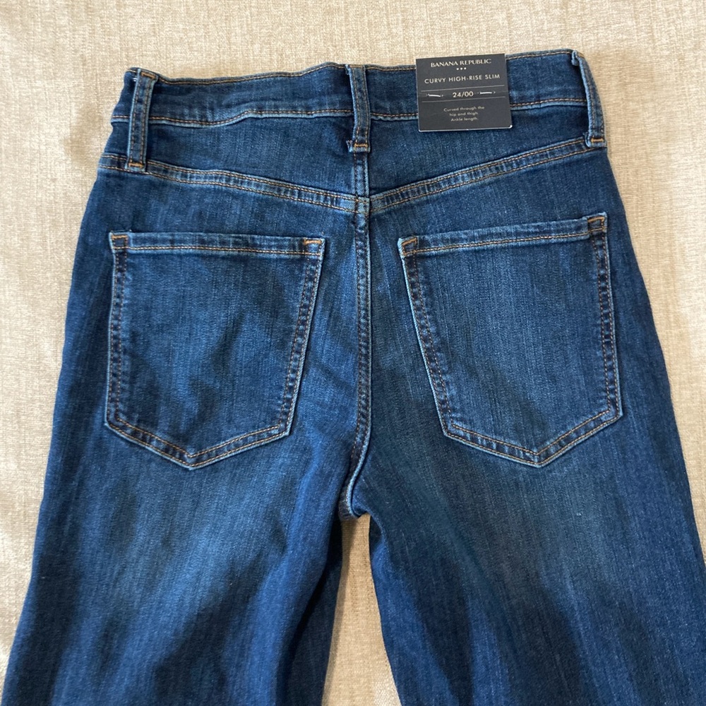 Banana Republic Curvy High Rise Slim Ankle Jeans Size 24/00